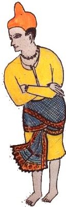 Medieval Gentleman Wearing Sari