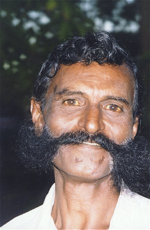 Indian With Mustache