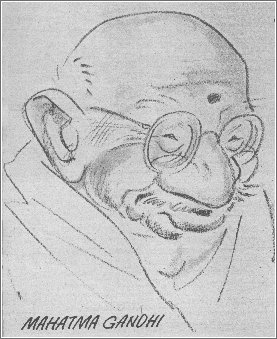 Gandhi by R. K. Laxman