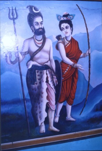 Shiva as Kirat (Hunter)