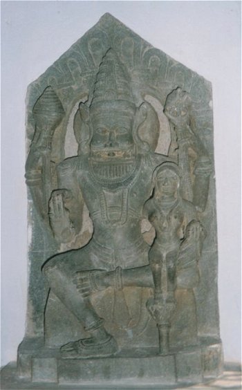 Vishnu as Narasimha with Lakshmi