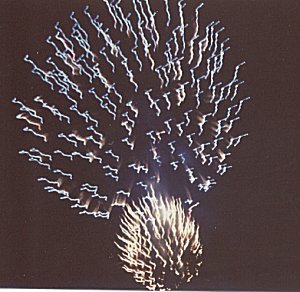 Fireworks during Deepavali Festival