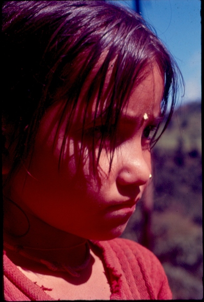 A village girl with bindi