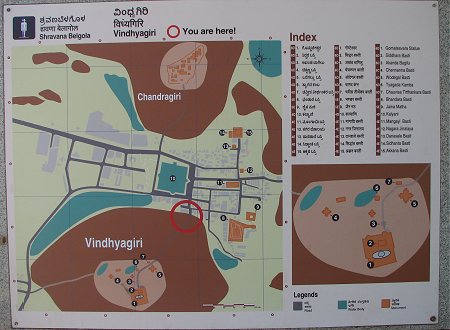 Map of Vindhyagiri