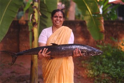 Jyotsna with a Big fish