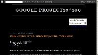 Google Project10^100: Google - Project 10^100 - Selected Project Idea : Virtual World