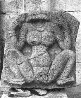 A Stone Sculpture of Lajja Gowri