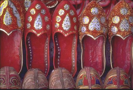 Red Shoes from Rajasthan
