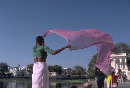 Washing by the Lake at Udaipur