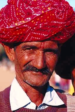 Man in Bandani Turban