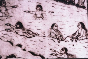 Bathing Scenes from Indian History