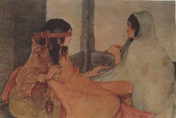 Gandhari with a Maid