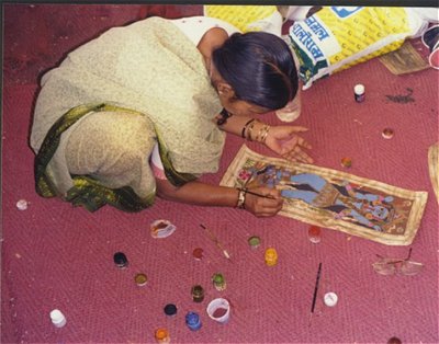 A Madhubani Artist at Work