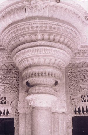 Carved Pillar from Gwalior