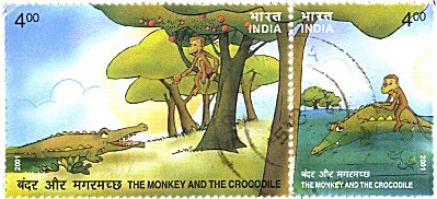 The Monkey and the Crocodile  