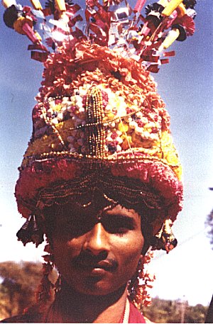 Festive Headgear of a Halakki Farmer