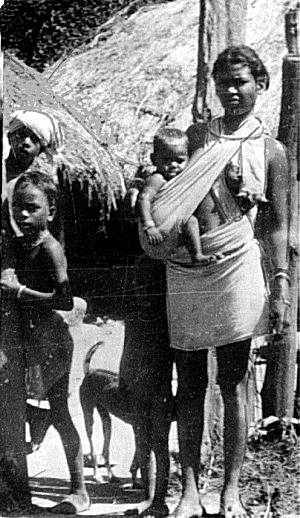 Tribal Woman with Children