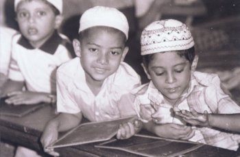 Muslim boys at an Islamic School  