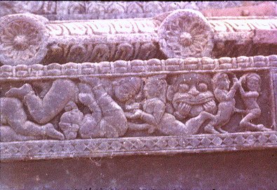 Carvings on Wooden Car in Pattadakal