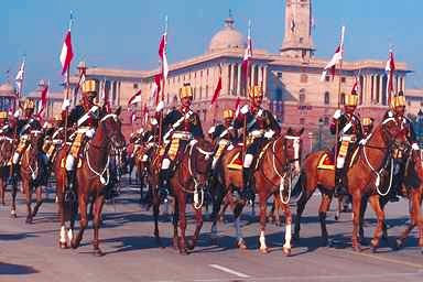 Presidential Guards at the Republic Day Parade, New Delhi