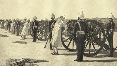Indian Soldiers Being Executed by British Canons