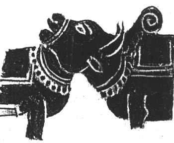 Go-Hasti: The Kavi Artist Integrates a Cow and an Elephant into one picture