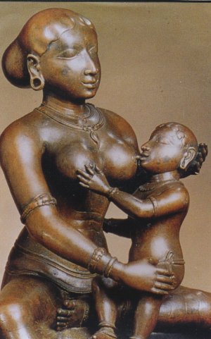Bronze Icon - Mother and Child
