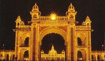 The Illuminated Mysore Palace