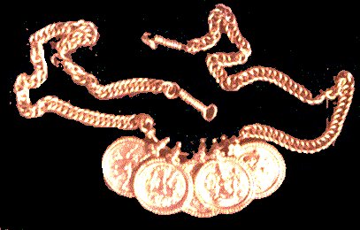 Coins and Golden Chain