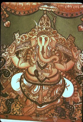 Lord Ganesh From a Mysore Painting