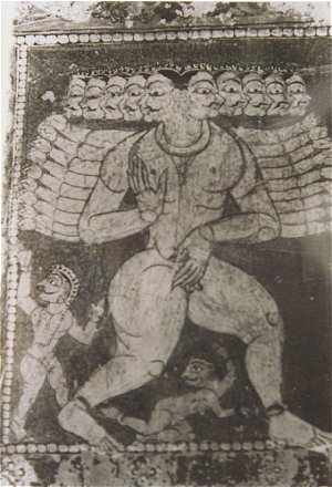 Rawana from a Sibi Temple Painting
