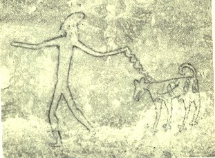 Prehistoric rock painting