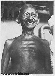 Simplicity personified : Gandhi from Corbis Archives