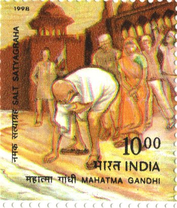Gandhi Makes Salt