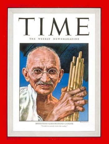 Gandhi on Time Magazine Cover