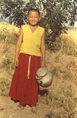 Tibetan Boy Goes to Fetch Water