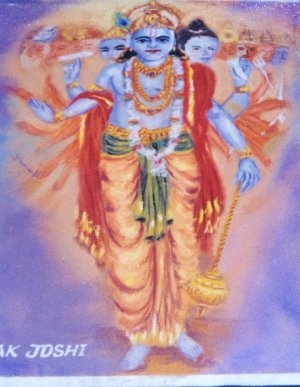 Lord Krishna Shows Himself  
