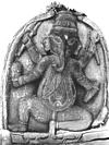 A Wooden Idol of Ganesh Worshipped by Tribals of Madhya Pradesh