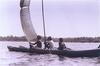 Fishermen Using Lungi as Sail