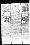 A photo copy of a illistrated manuscript