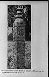 Memorial stone of bison horn Maria, 1982