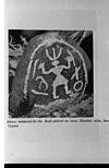 Symbol of a dead person on the memorial stone, South Gujarat, 1982