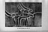 Rock painting, horned deers, 1982