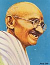 Mahatma Gandhi from a popular Picture Postcard