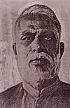 Portrait of D.D. Kosambi, a great Sanskrit and Budhist Scholar