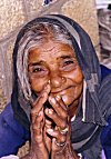 Elderly Beggar Outside a Bangalore Church