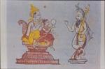 Krishna-Parijata Watercolor Pictures