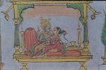 Krishna-Parijata Watercolor Pictures