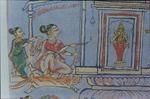 Krishna-Parijata Watercolor Pictures