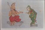 Krishna-Parijata Watercolor Pictures